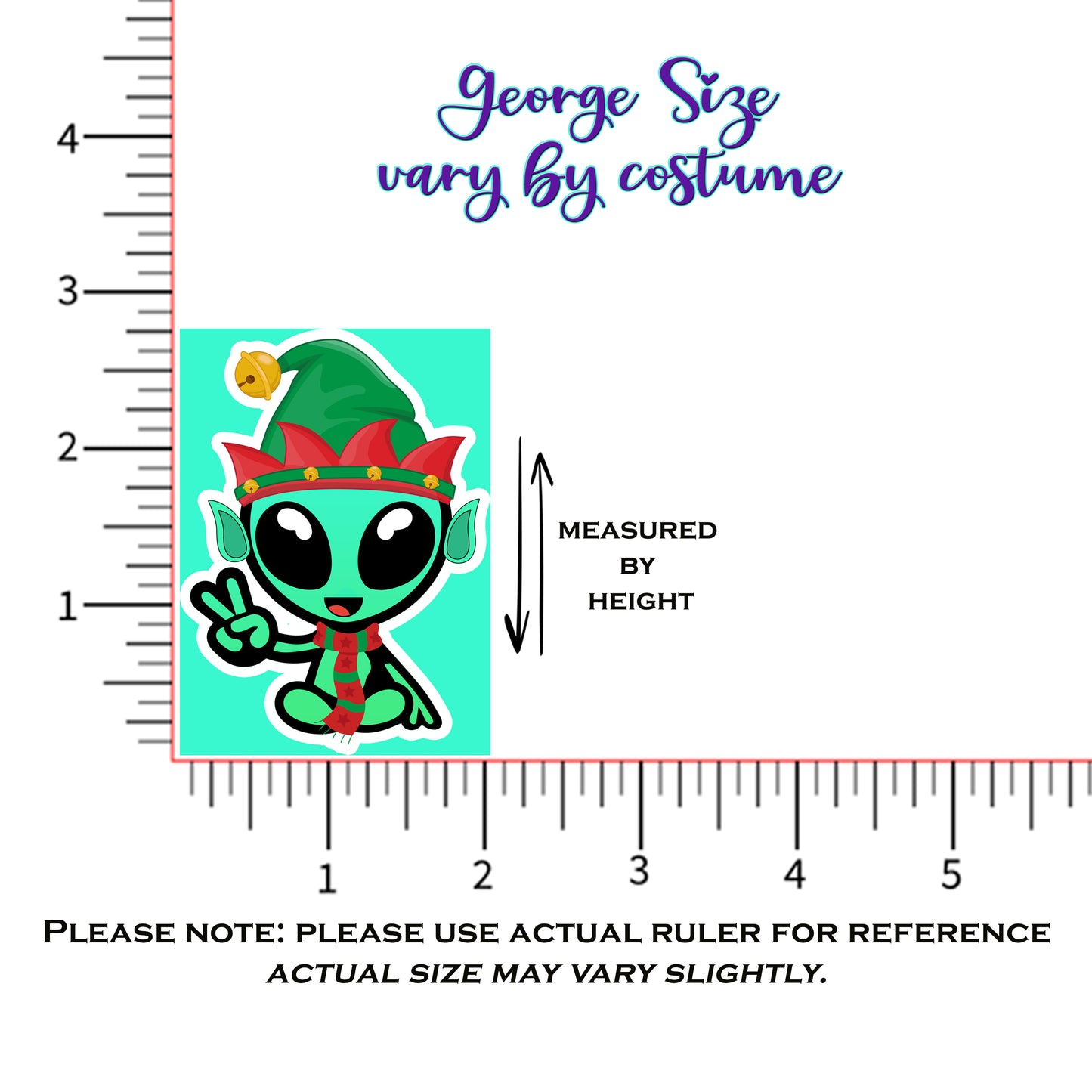 George Sticker with Collectible Trading Card | George On a Shelf | Waterproof Stickers for Water Bottles, Tumblers, School Supplies & More | XYB Sticker Club