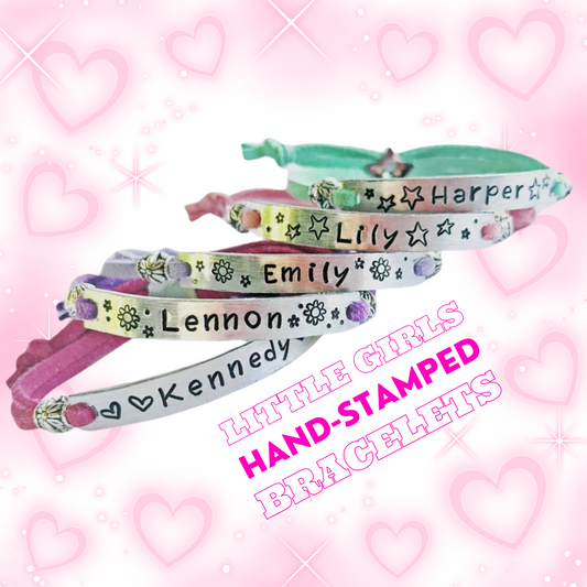 Personalized Kids ID Bracelet with Adjustable Pastel Suede Cord | Friendship Bracelet, Custom Name Jewelry for Girls, Gift for Grandchildren and Special Occasions