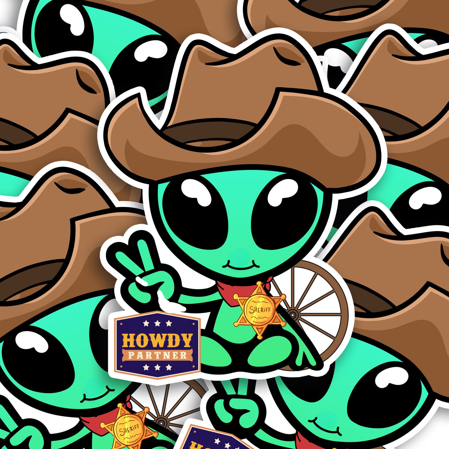 George Sticker with Collectible Trading Card | George Goes West | Waterproof Stickers for Water Bottles, Tumblers, School Supplies & More | XYB Sticker Club