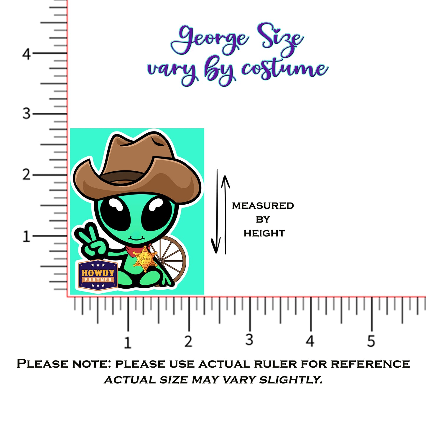 George Sticker with Collectible Trading Card | George Goes West | Waterproof Stickers for Water Bottles, Tumblers, School Supplies & More | XYB Sticker Club