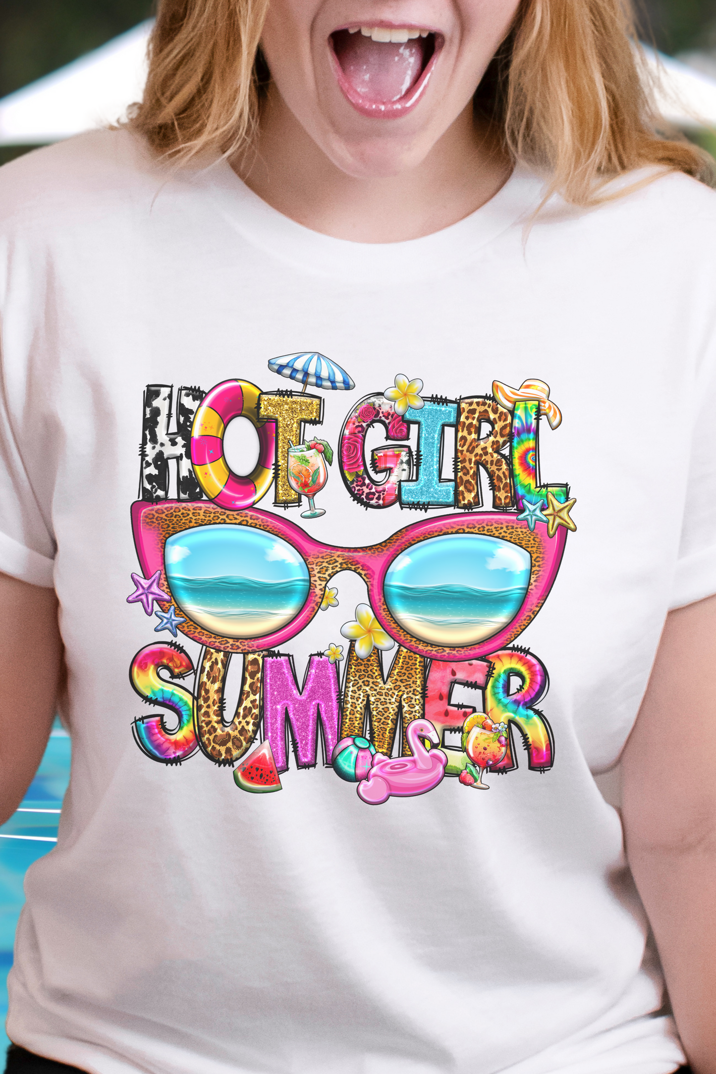 Bright 'Hot Girl Summer' Shirt – Beachy Graphic Tee for Summertime Fun