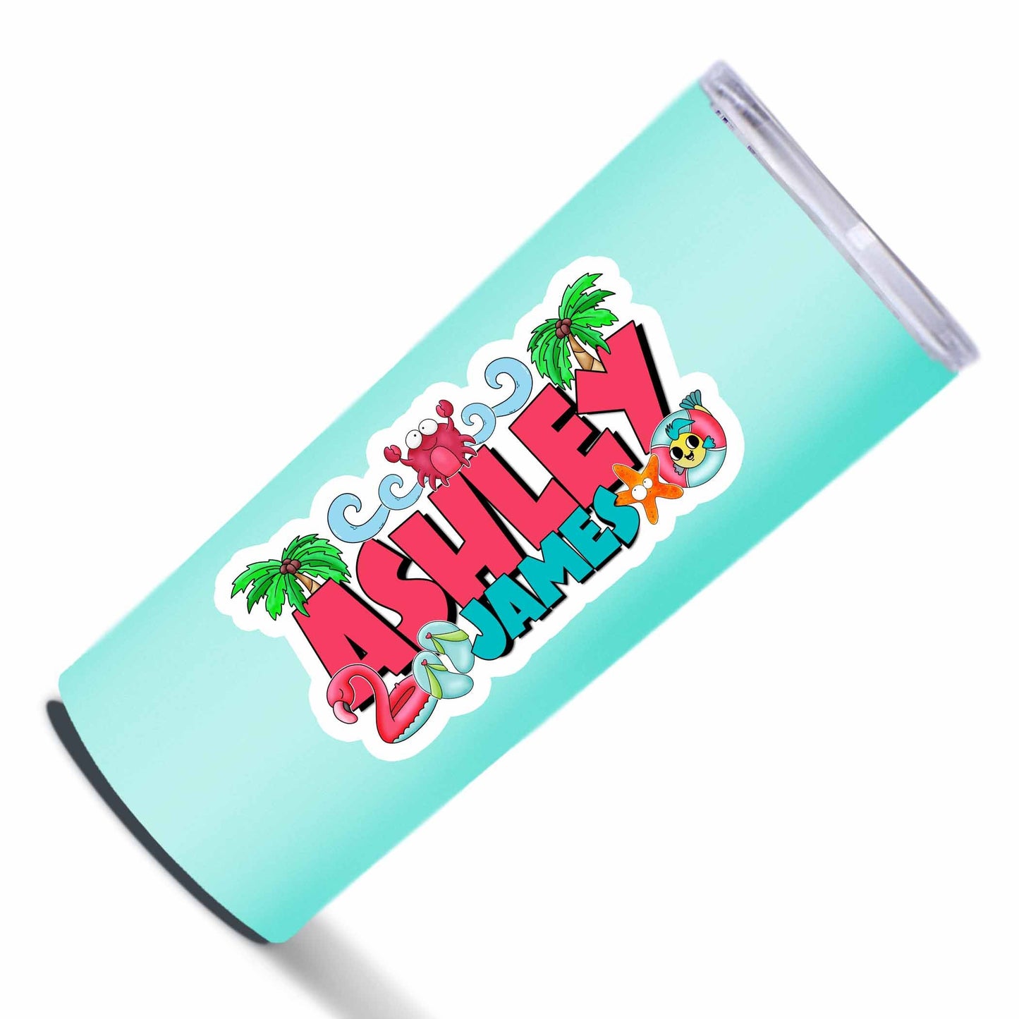 Personalized Summer Name Sticker, Custom Text Sticker, Waterproof Sticker, Beach Birthday, Pool Party Favor, Cool Stickers, Nautical Decal,