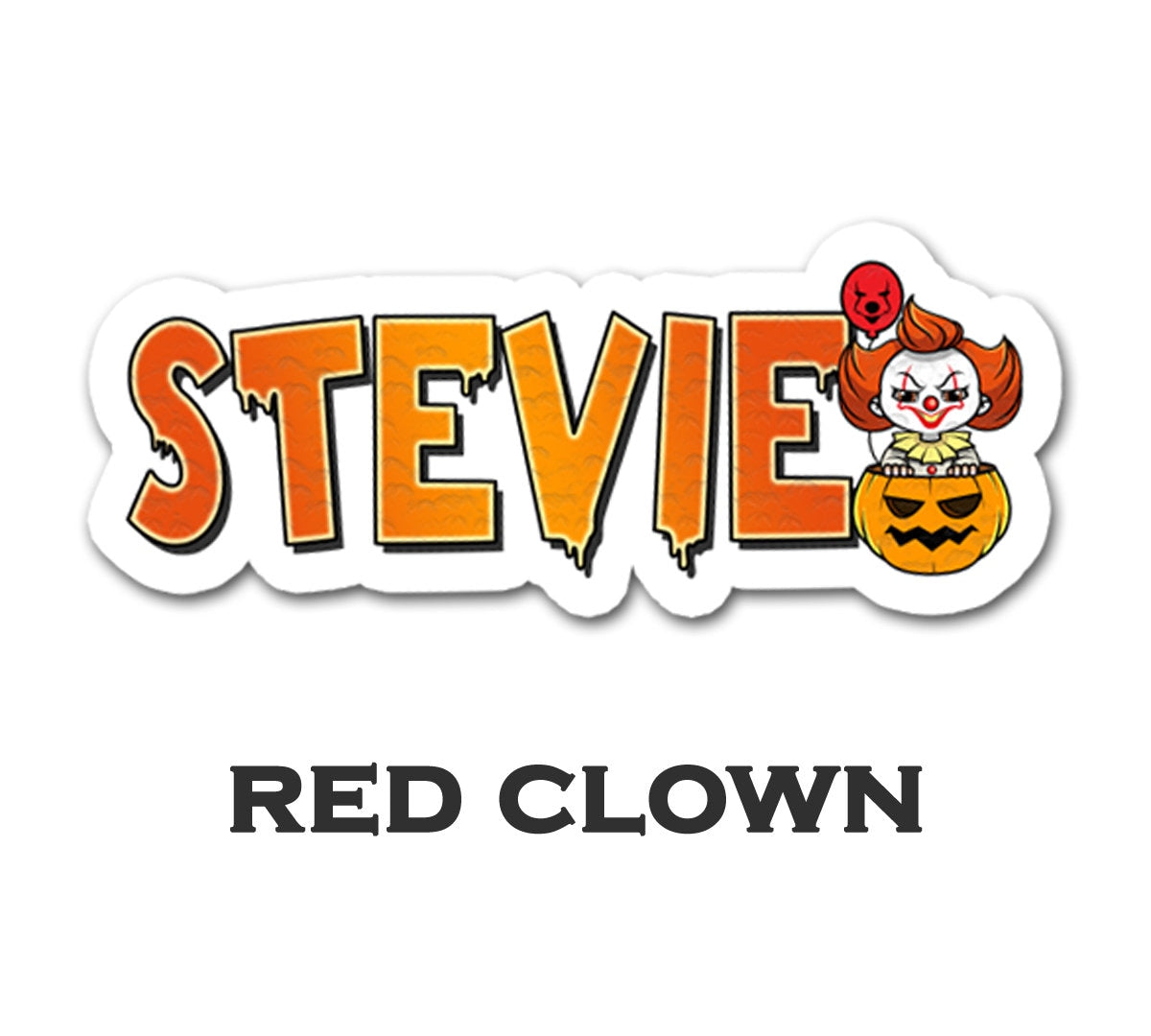 Custom Halloween Slasher Name Sticker, Spooky Horror Movie Decal for Tumblers, Treat Bags, Creepy Decor, Candy Buckets & Party Favors