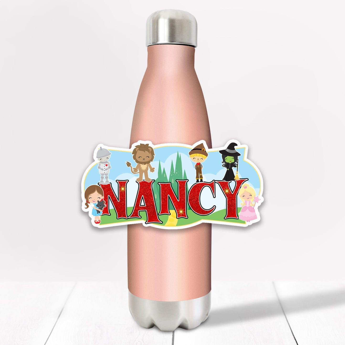 Cute Custom Sticker, Oz Friends Personalized Name Decal, Waterproof Label Tablets, Tumblers, Water Bottles, Party Favor Treat Bags and More!