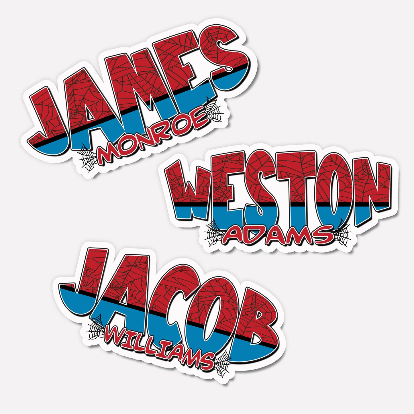 Superhero Custom Name Sticker, Custom Text Sticker, Personalized Aesthetic Waterproof Sticker, Sticker for Laptop, Cool Stickers, Name Label