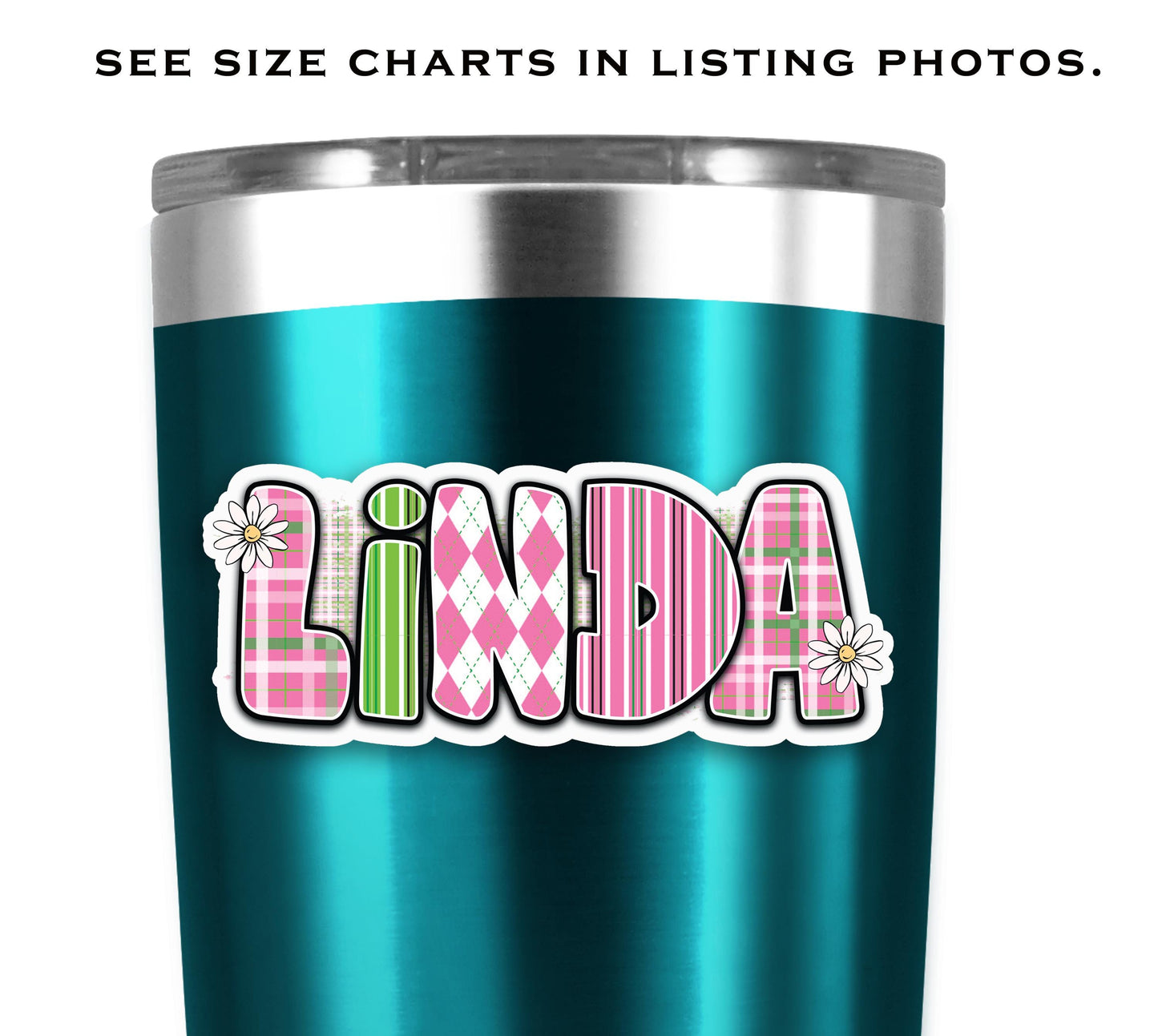 Cute Retro Sweet Custom Name Sticker, Add Your Text, Vinyl Decals, Waterproof Labels, Cool Gifts for Tumblers, Laptops, School Supplies