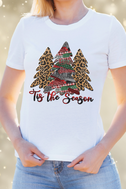 Christmas Trees 'Tis the Season' Shirt – Festive Holiday Graphic Tee